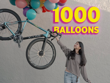 We Tied A 1000 Balloons To The Worlds Lightest Bike. Will It Fly?